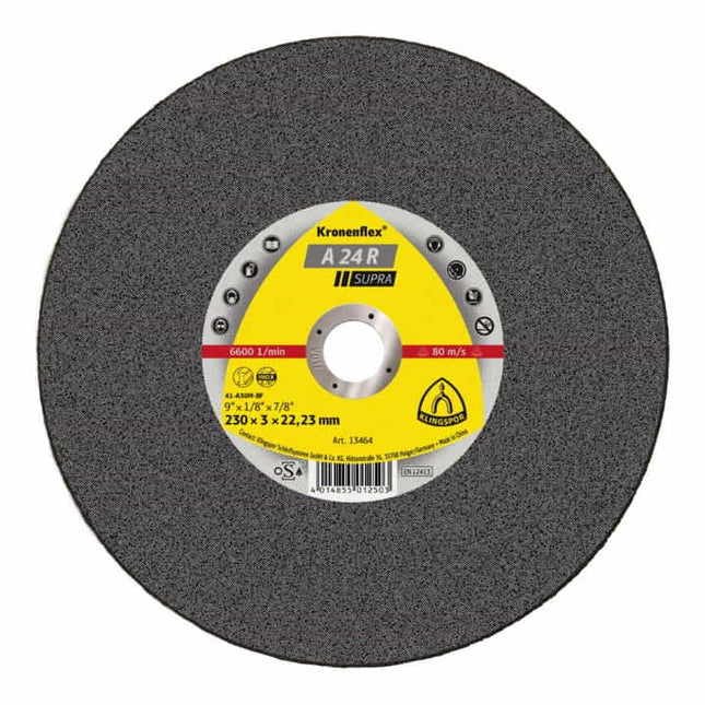 KLINGSPOR Disque à tronçonner A 24 R Supra D180x3 mm droit ( 4000841026 )