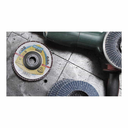 Disco lamellare KLINGSPOR SMT 624 Supra Ø 125 mm granulometria 40 12° conico ( 4000842314 )