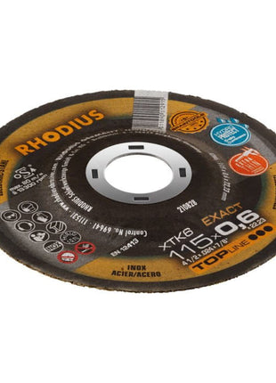 RHODIUS cutting disc XTK6 EXACT D125x0.6mm straight ( 4000843182 )