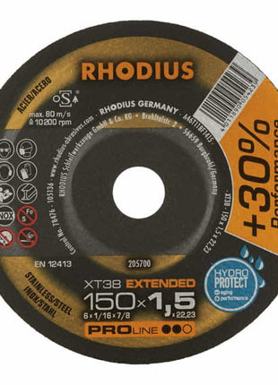 RHODIUS cutting disc XT38 D125x1mm straight ( 4000843742 )