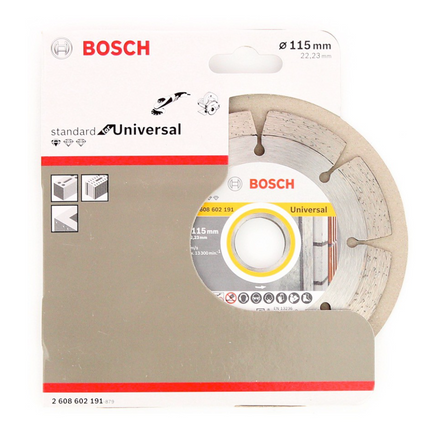 Hitachi G 12 STX Winkelschleifer 115mm 600W  + Diamant Trennscheibe 115x22,23mm Standard for Universal ( 2608602191 ) - Toolbrothers