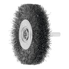 LESSMANN Brosse plate  D. 80 mm tige 6 mm épaiss. de fil 0,3 mm ( 4000844910 )
