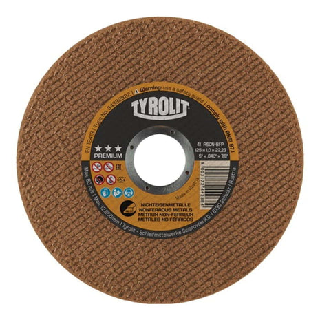 Disco de corte TYROLIT Premium D125x1mm recto (4000845531)