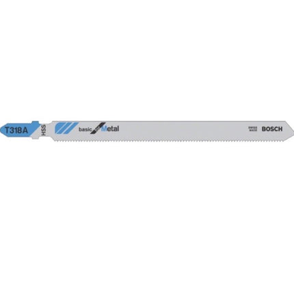 Bosch T 318 A Stichsägeblätter für Metall - 100 Stück, gefräste gewellte Zahnausführung, für Stichsägen mit T-Schaft-Aufnahme - Toolbrothers
