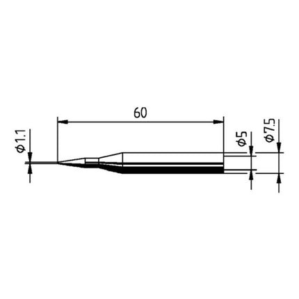 Punta per saldatura ERSA serie 172 a matita ( 4000872405 )