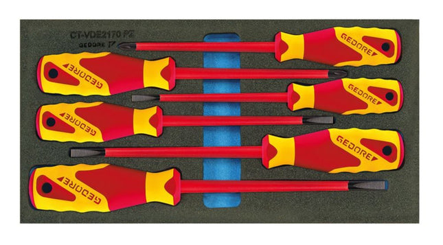 Modulo utensili GEDORE 1500 CT1-VDE 2170 PZ 6 pezzi 1/3 ( 4000881237 )