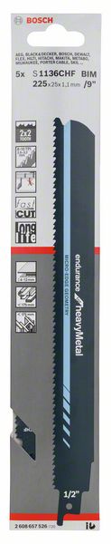 BOSCH Lama per sega circolare S 1136 CHF Lunghezza 225 mm Larghezza 25 mm ( 4000909616 )