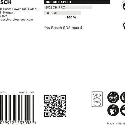 BOSCH Hammerbohrer Expert SDS max-8X Ø 20 mm Arbeits-L.800 mm L.920 mm ( 4000909906 )