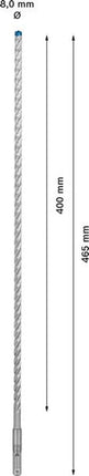 BOSCH hammer drill Expert SDS-7X Ø 8.0 mm working length 400 mm length 465 mm ( 4000909940 )