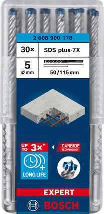Trapano a percussione BOSCH Expert SDS-7X Ø 5 mm lavoro l.50 mm l.115 mm ( 4000909984 )