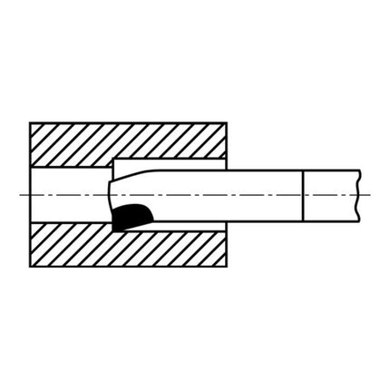 Utensile di tornitura interna WILKE DIN 4973 ISO8 16 x 16 mm ( 4118610202 )