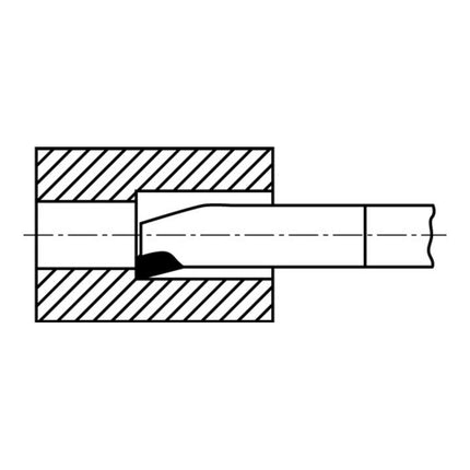 Utensile di tornitura per angoli interni WILKE DIN 4974 ISO9 32 x 32 mm ( 4118615352 )