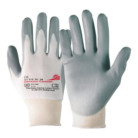 Guantes HONEYWELL Camapur Comfort 619 talla 8 blanco/gris (4702001107)