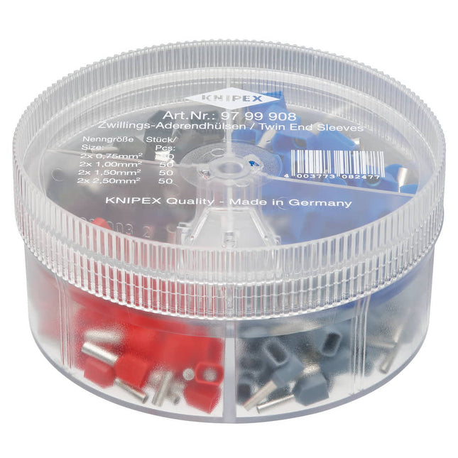 Scatola di assortimento KNIPEX 200 pezzi 2 x 0,75 - 2 x 2,5 mm² ( 8000331594 )