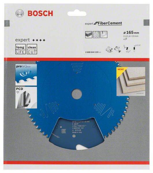 Lama circolare BOSCH Ø esterno 165 mm Numero di denti 4 TCG ( 8000342214 )