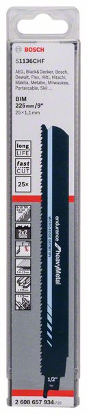 BOSCH Lama per sega circolare S 1136 CHF Lunghezza 225 mm Larghezza 25 mm ( 8000343790 )
