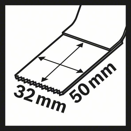 Lama per taglio a tuffo BOSCH AIZ 32AB Larghezza 32 mm Profondità di tuffo 50 mm ( 8000346231 )