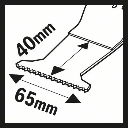 Lama da taglio a tuffo BOSCH AII 65 APB Larghezza 65 mm Profondità di tuffo 40 mm ( 8000346238 )