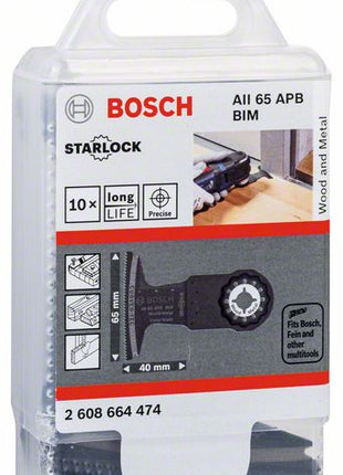 BOSCH plunge-cut saw blade AII 65 APB Width 65 mm Plunge depth 40 mm ( 8000346238 )