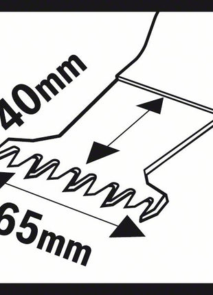 BOSCH plunge-cut saw blade AII 65 BSPC Width 65 mm Plunge depth 40 mm ( 8000346285 )