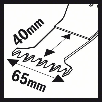 Lama da taglio a tuffo BOSCH AII 65 BSPC Larghezza 65 mm Profondità di tuffo 40 mm ( 8000346285 )