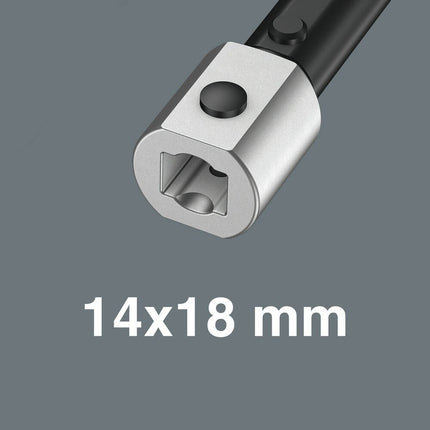 WERA Clé à douille 7786 ouverture de clé TX 18 14 x 18 mm ( 8000377444 )