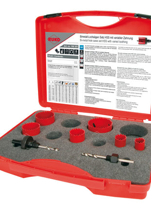 Set di seghe a tazza RUKO da 8 pezzi 19 - 57 mm ( 8000422993 )