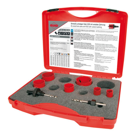 Set di seghe a tazza RUKO da 8 pezzi 19 - 57 mm ( 8000422993 )