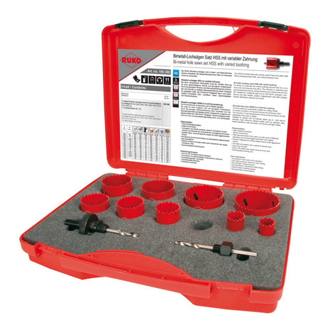 Set di seghe a tazza RUKO da 11 pezzi 19 - 64 mm ( 8000422995 )