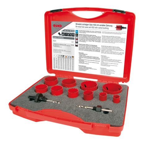 Set di seghe a tazza RUKO da 12 pezzi 22 - 68 mm ( 8000422999 )