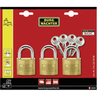 BURG-WÄCHTER Vorhangschloss-Set Trio 222 40 Bügelstärke 6 mm Bügelhöhe 22 mm ( 8000428780 )