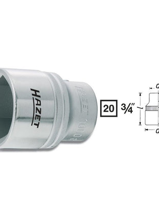 HAZET socket 1000 3/4 ″ hexagon ( 8000466301 )