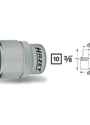 Presa HAZET 880 3/8 ″ esagono ( 8000466463 )