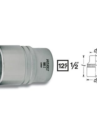 HAZET socket 900Z 1/2 ″ 12-square ( 8000466649 )