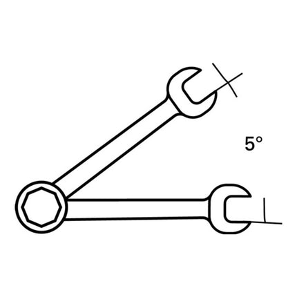 STAHLWILLE Maulringratschenschlüssel 17F Schlüsselweite 8 mm Länge 144 mm ( 8000755551 )