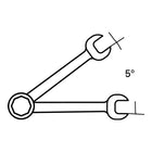 STAHLWILLE Clé mixte à cliquet 17F ouverture de clé 10 mm longueur 158 mm ( 8000755553 )