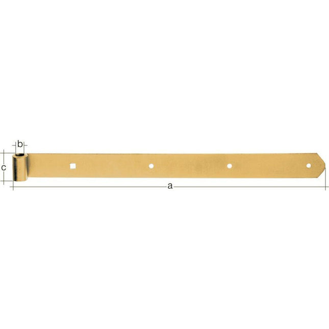 GAH Paumelle de volet longueur 300 x 13 x 40 mm épaisseur 5 mm ( 8001514114 )