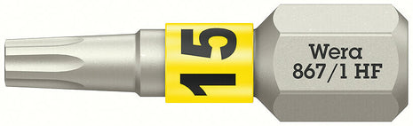 WERA Bit 867 TORX(R) HF 1/4 ″ TX 15 Length 25 mm ( 8002899411 )