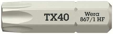 WERA Bit 867 TORX(R) HF 1/4 ″ TX 40 Lunghezza 25 mm ( 8002899415 )