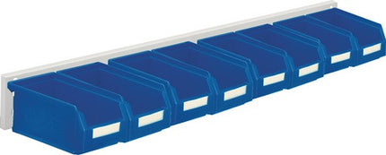 RASTERPLAN Jeu de boîtes de rangement ouvertes  H140xl920xP250mm tôle d'acier/polyéthyl. ( 9000428234 )