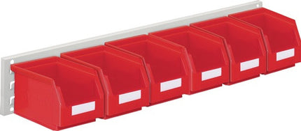 RASTERPLAN Jeu de boîtes de rangement ouvertes  H140xl920xP250mm tôle d'acier/polyéthyl. ( 9000428235 )
