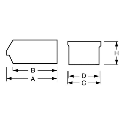 LOCKWEILER Boîtes de rangement ouvertes  L500/450xl310xH200mm ( 9000448545 )