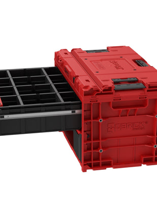 Qbrick System ONE Drawer 2 Toolbox 2.0 RED Ultra HD Cassetta degli attrezzi personalizzata 587 x 380 x 340 mm 29 l con due cassetti