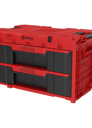 Qbrick System ONE Drawer 2 Toolbox 2.0 RED Ultra HD Cassetta degli attrezzi personalizzata 587 x 380 x 340 mm 29 l con due cassetti