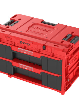 Qbrick System ONE Drawer 2 Toolbox 2.0 RED Ultra HD Cassetta degli attrezzi personalizzata 587 x 380 x 340 mm 29 l con due cassetti