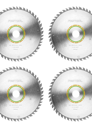 Festool HW 230x2,5x30 W48 circular saw blade WOOD FINE CUT 4 pcs. ( 4x 500648 ) 230 x 2,5 x 30 mm 48 teeth for solid wood, coated, veneered panels