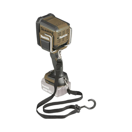 Makita DML 812 O Projecteur portatif sans fil 18 V 1250 lm LED Olive Vert Outdoor Adventure Sonderedition Solo - sans batterie, sans chargeur