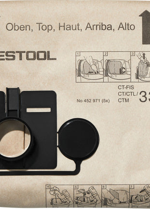 Festool FIS-CT 33/5 Filtersack 5 Stk. ( 452971 ) für Absaugmobil CT 33