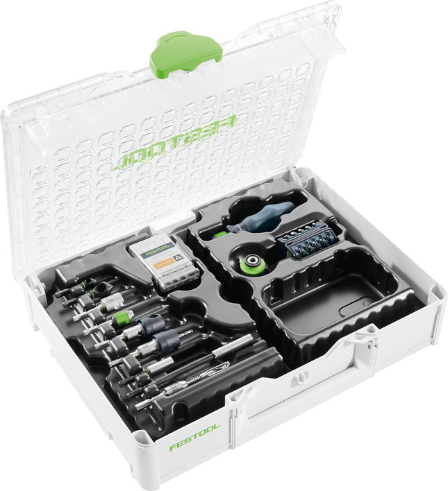 Festool SYS3 M 89 ORG CE-SORT Montagepaket ( 576804 ) für Festool Akku-Bohrschrauber und Akku-Schlagbohrschrauber mit FastFix Aufnahme und Werkzeugfutter WH-CE CENTROTEC