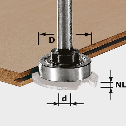 Festool S8 1,5-5 KL28 Frässpindel ( 499804 ) für OF 1010, OF 1010 R, OFK 700, MFK 700